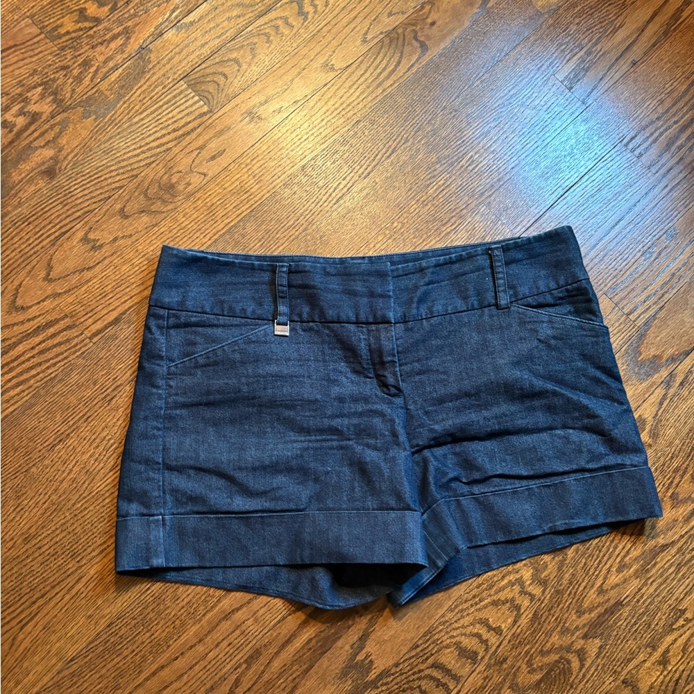 Express Dark Blue Jean Shorts